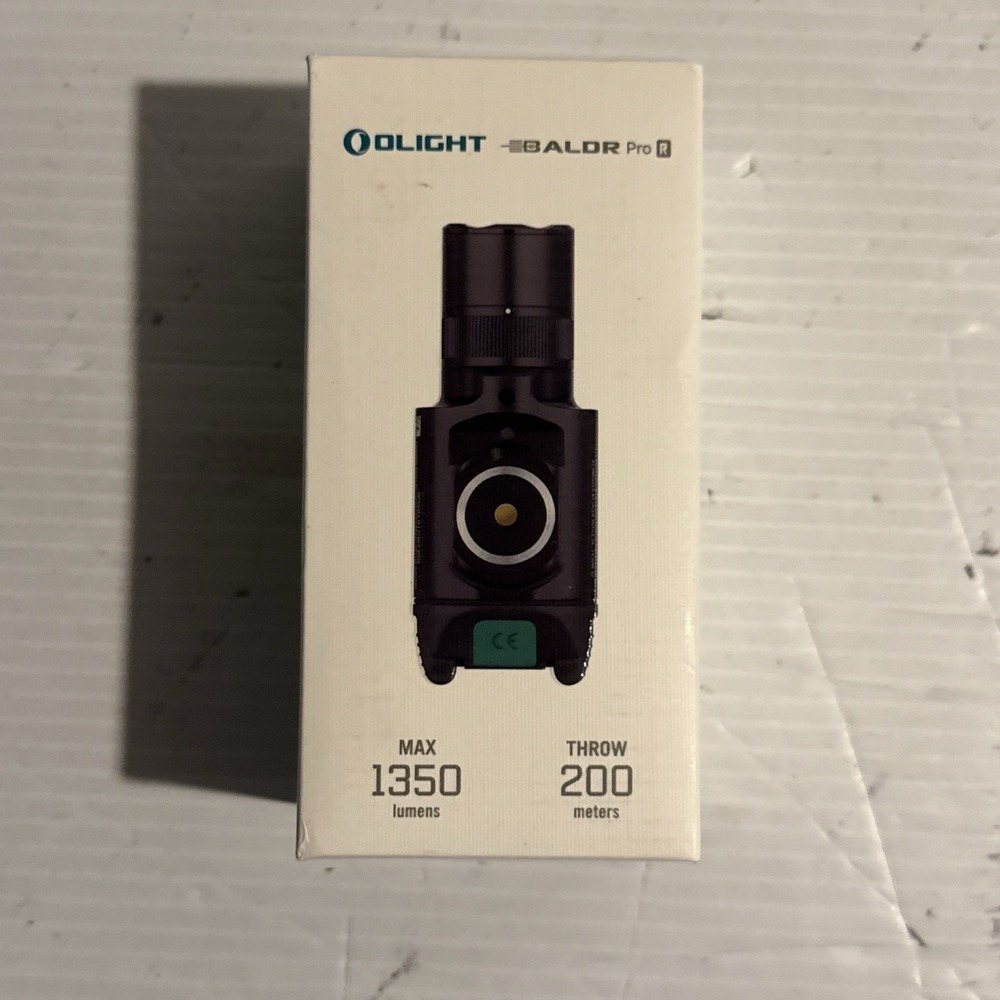 Olight Baldr‎ Pro R Rechargeable Light with LED & Green Laser, 1350 Lumen
